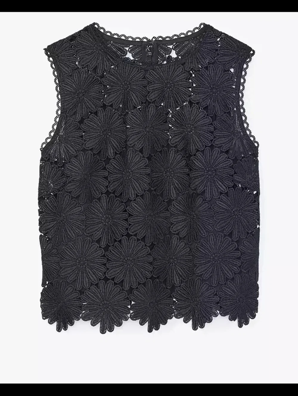 Black Floral Lace Two-Piece Set